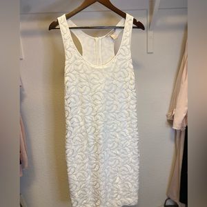 Banana republic white lace dress